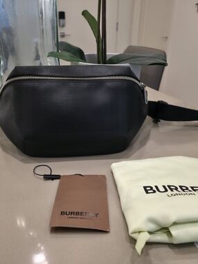 Burberry Smoke Check Plaid Belt Bag Bumbag